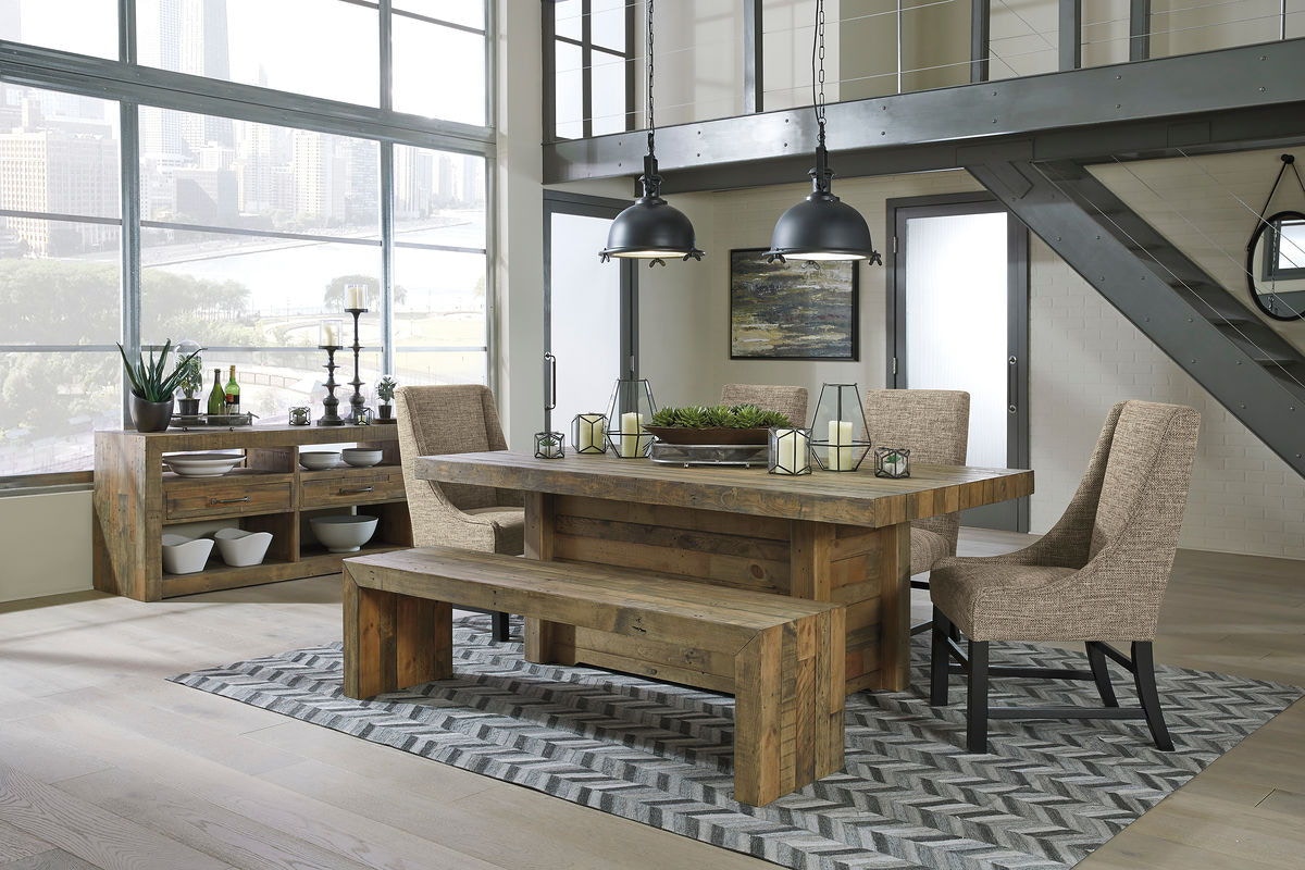 natural wood slab dining room tables