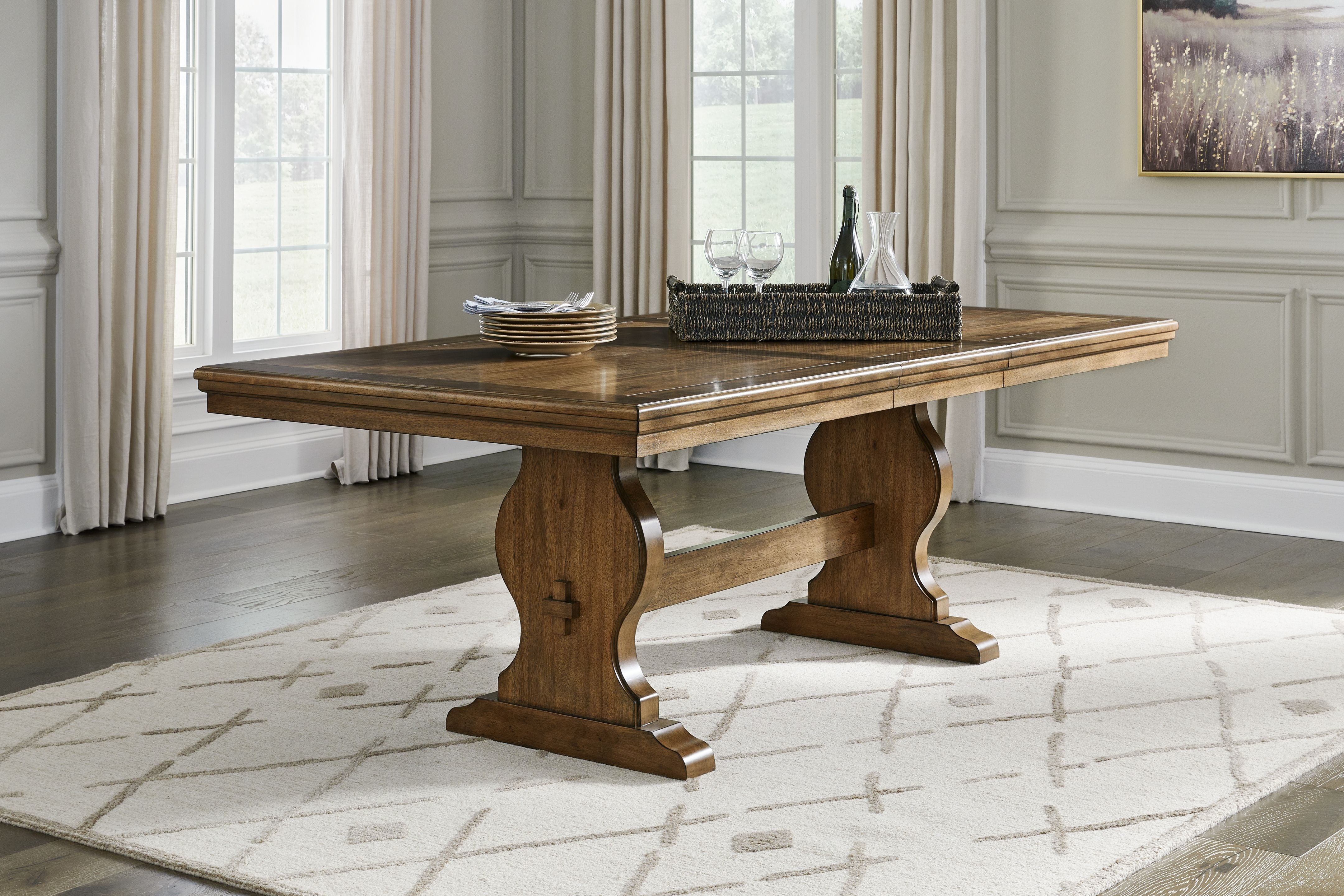Ashley Sturlayne 10 Piece Rectangular Extension Table Set D787-35