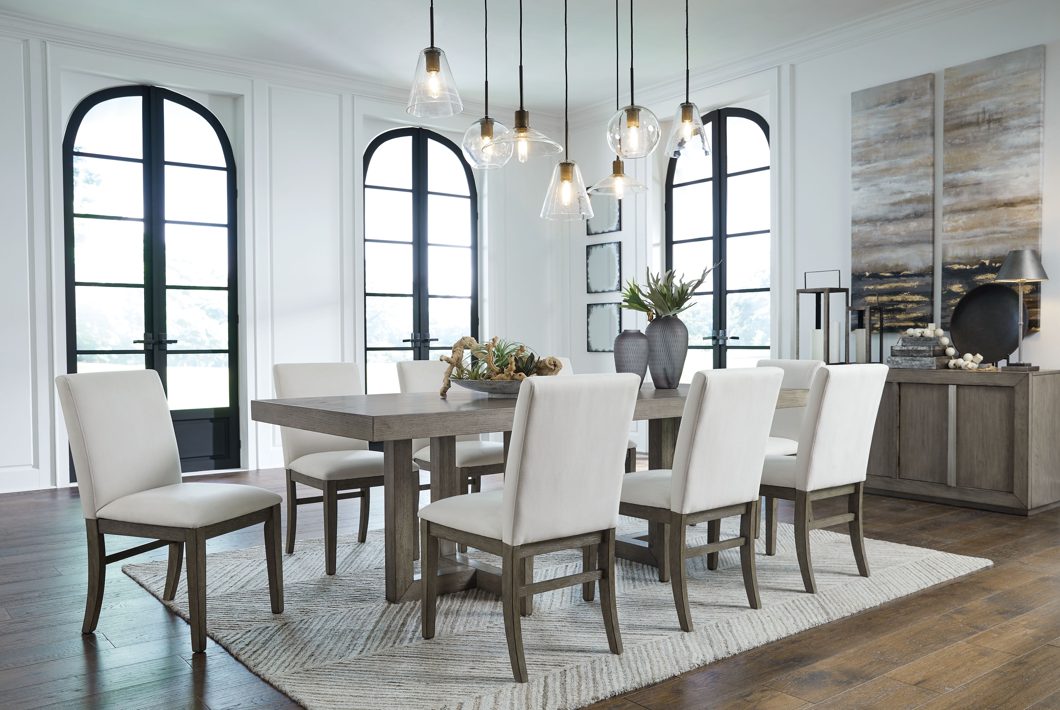 ashley furniture modern dining table