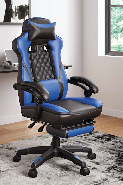 Ashley Lynxtyn Home Office Swivel Desk Chair With Pull-out Footrest ...