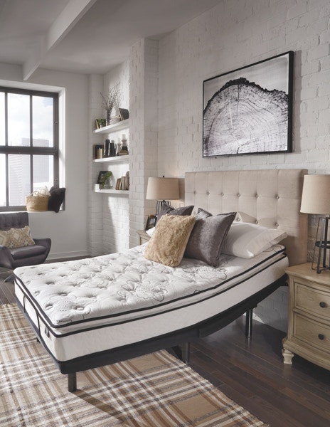 Ashley 10 Inch Bonnell Pillow Top King Mattress and Adjustable Base