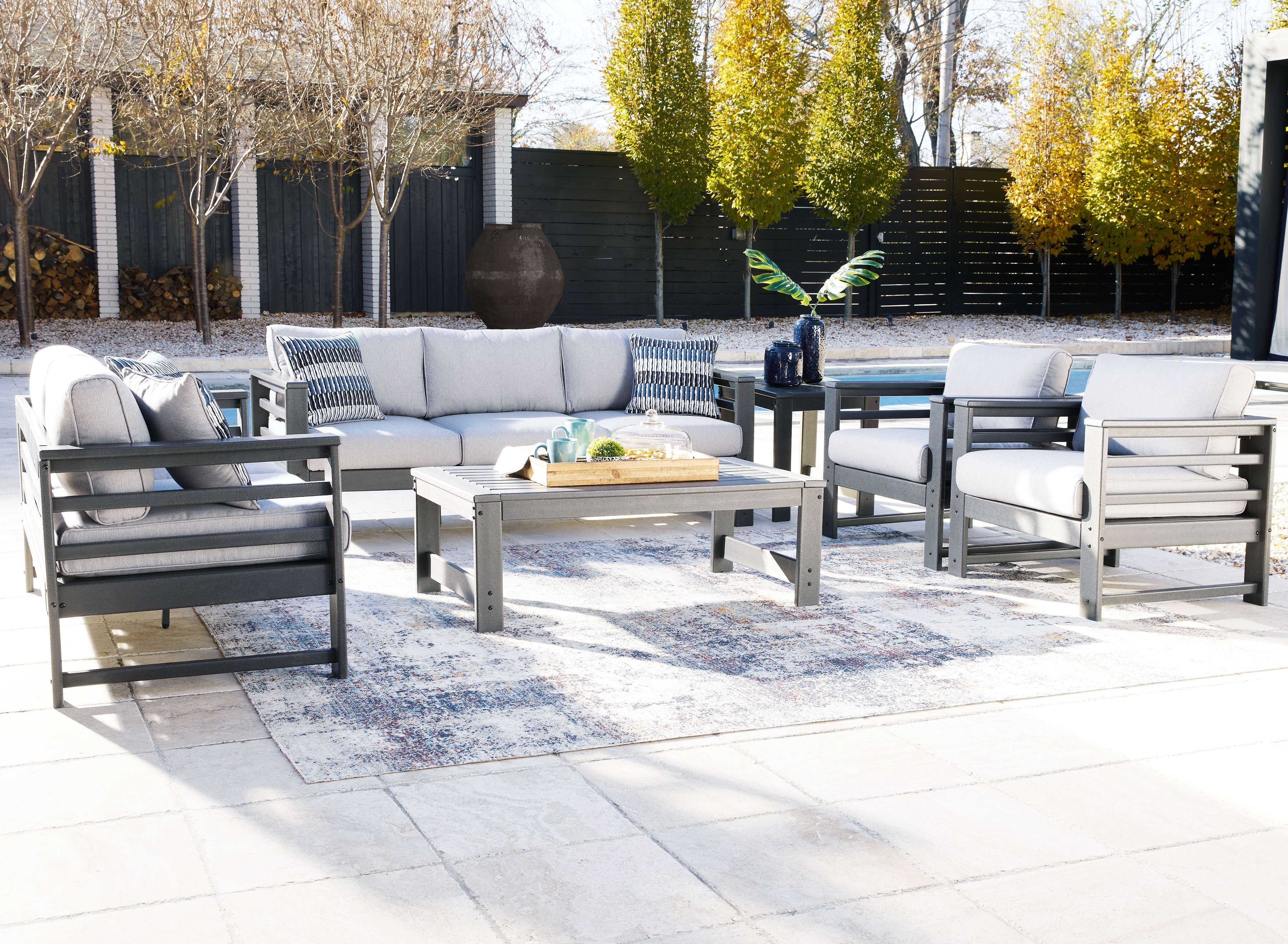 Ashley Amora 6 Piece Lounge Set P417-838-835-820-701-702