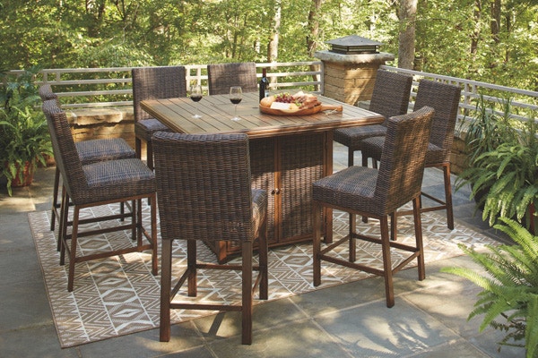 Fire pit table online dining set