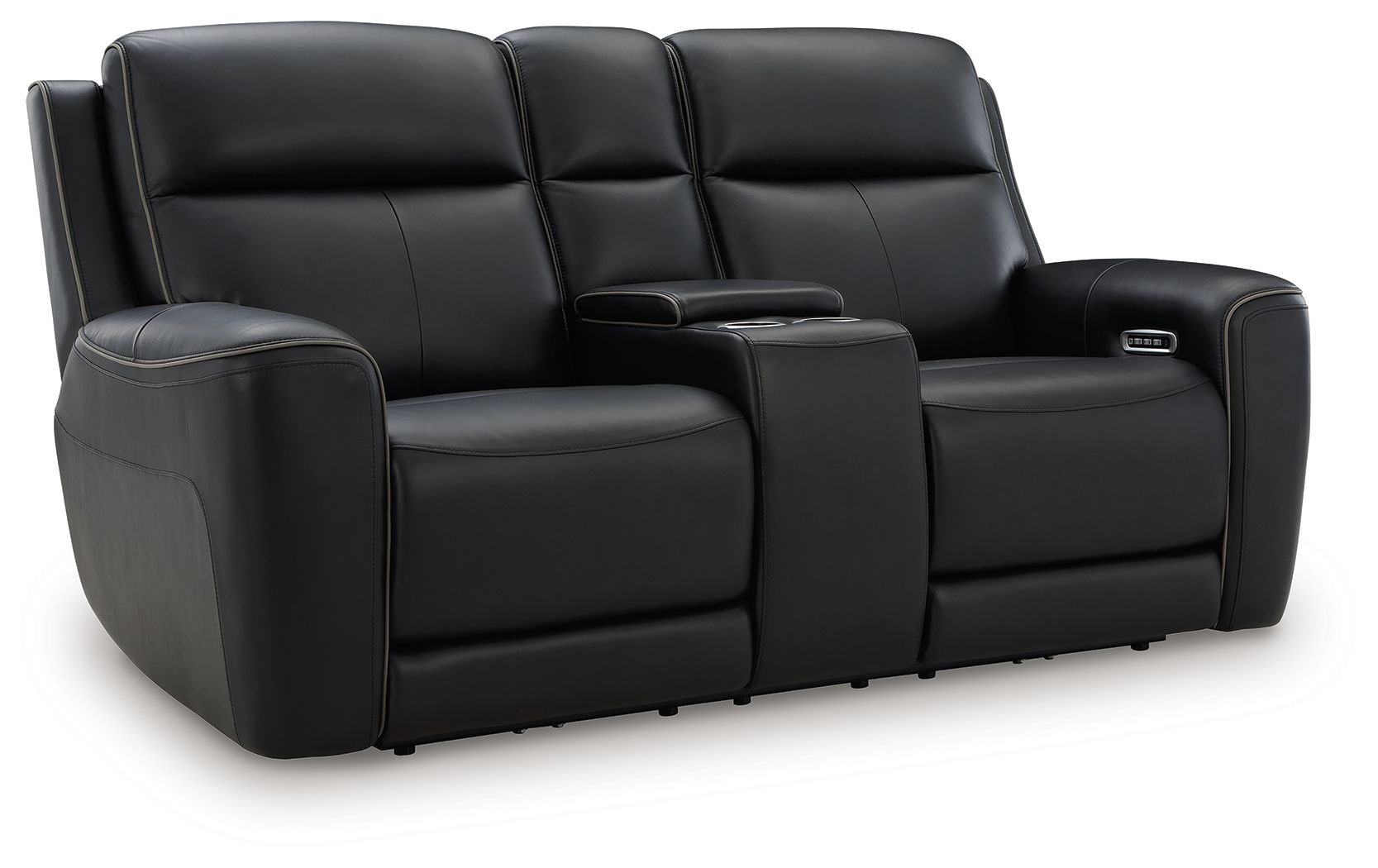 Ashley Power Reclining Loveseat with Console and Adjustable Headrest PCU1090218