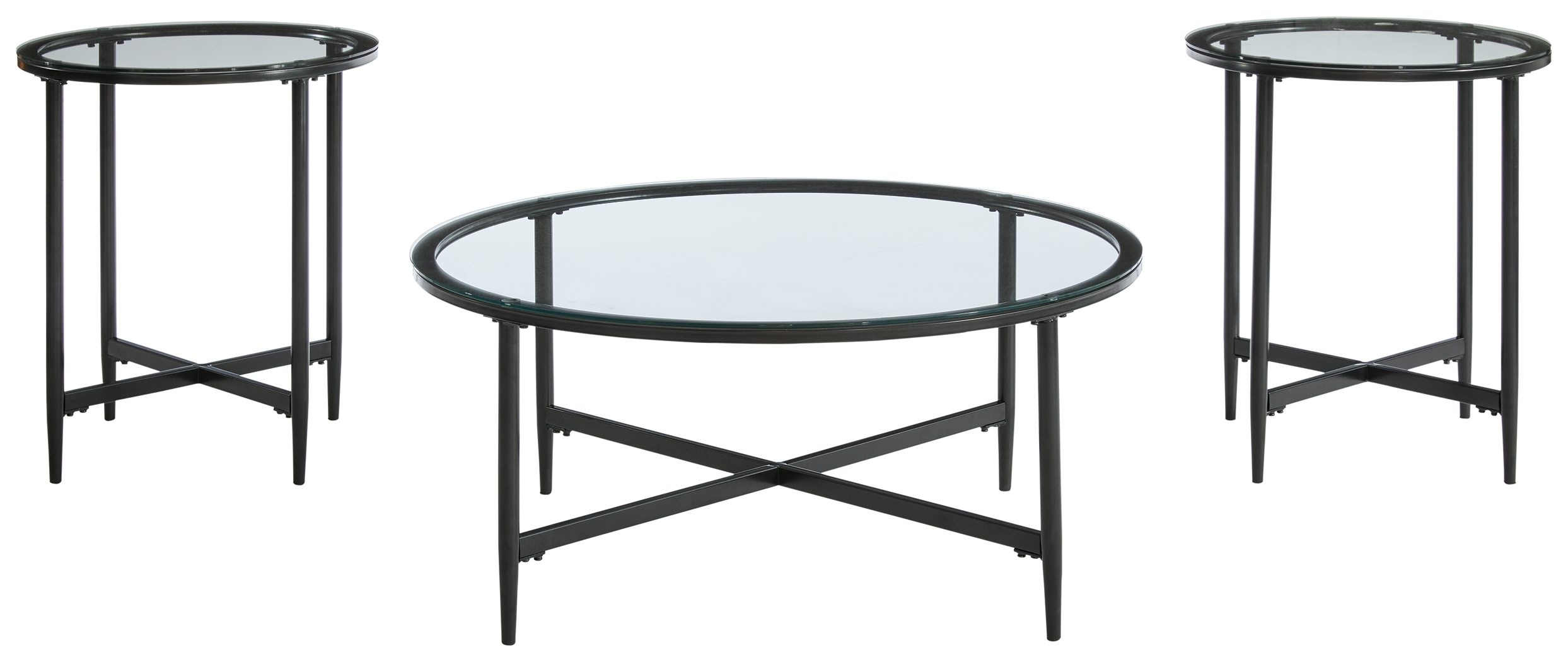 Ashley furniture oval glass deals coffee table