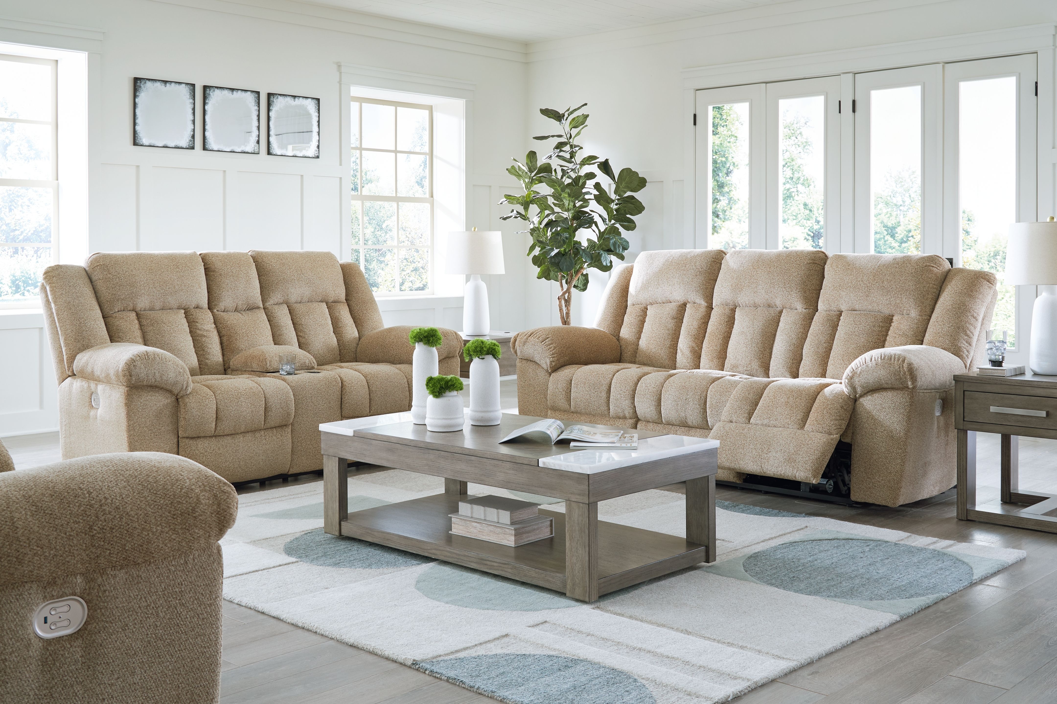 Ashley 3 Piece Power Reclining Living Room Set 69305-15-18-82