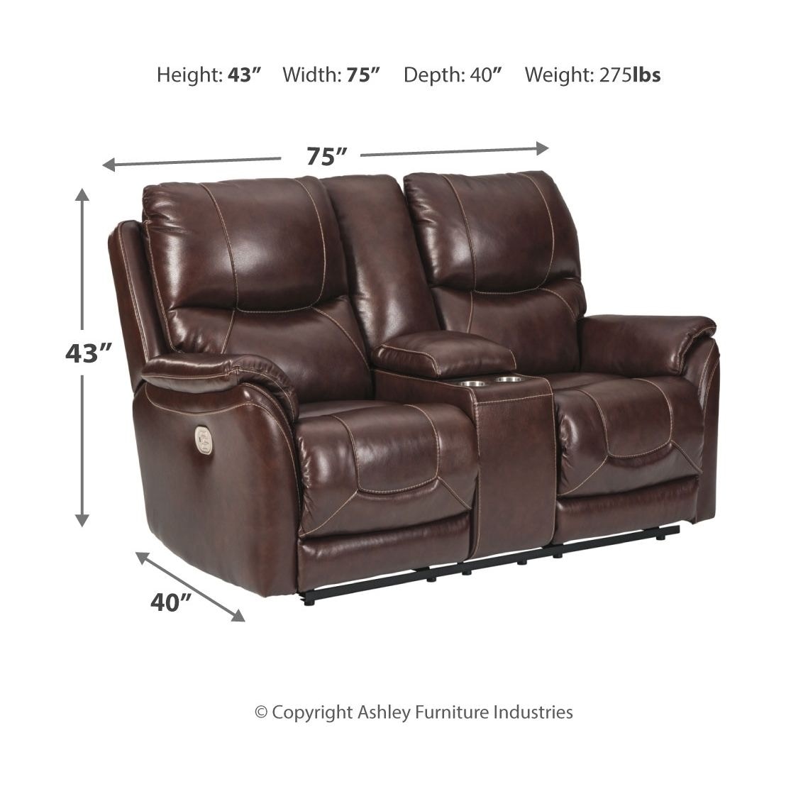 Dellington power 2024 reclining sofa