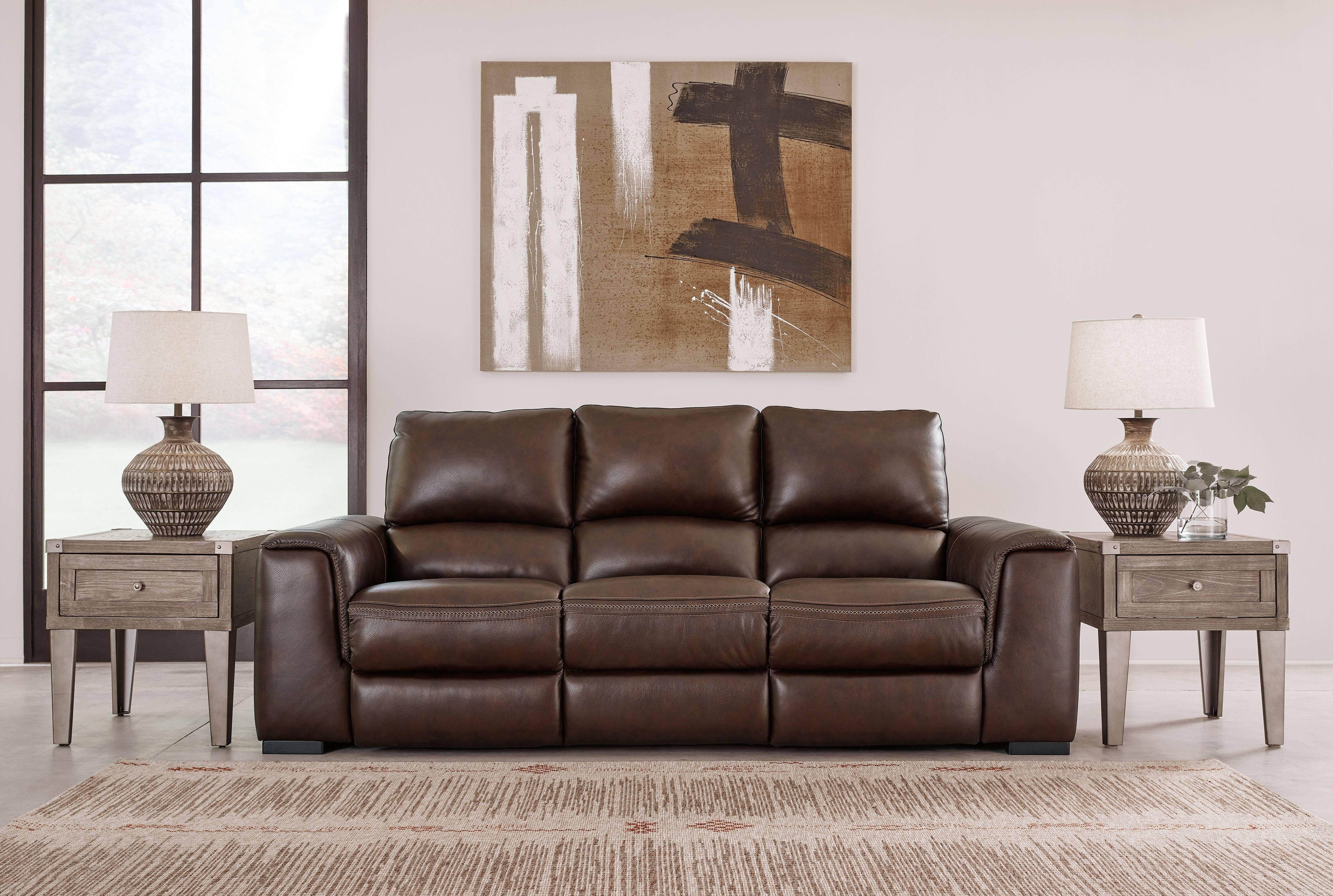 Ashley Alessandro Power Reclining Sofa and Loveseat U25502-15-18