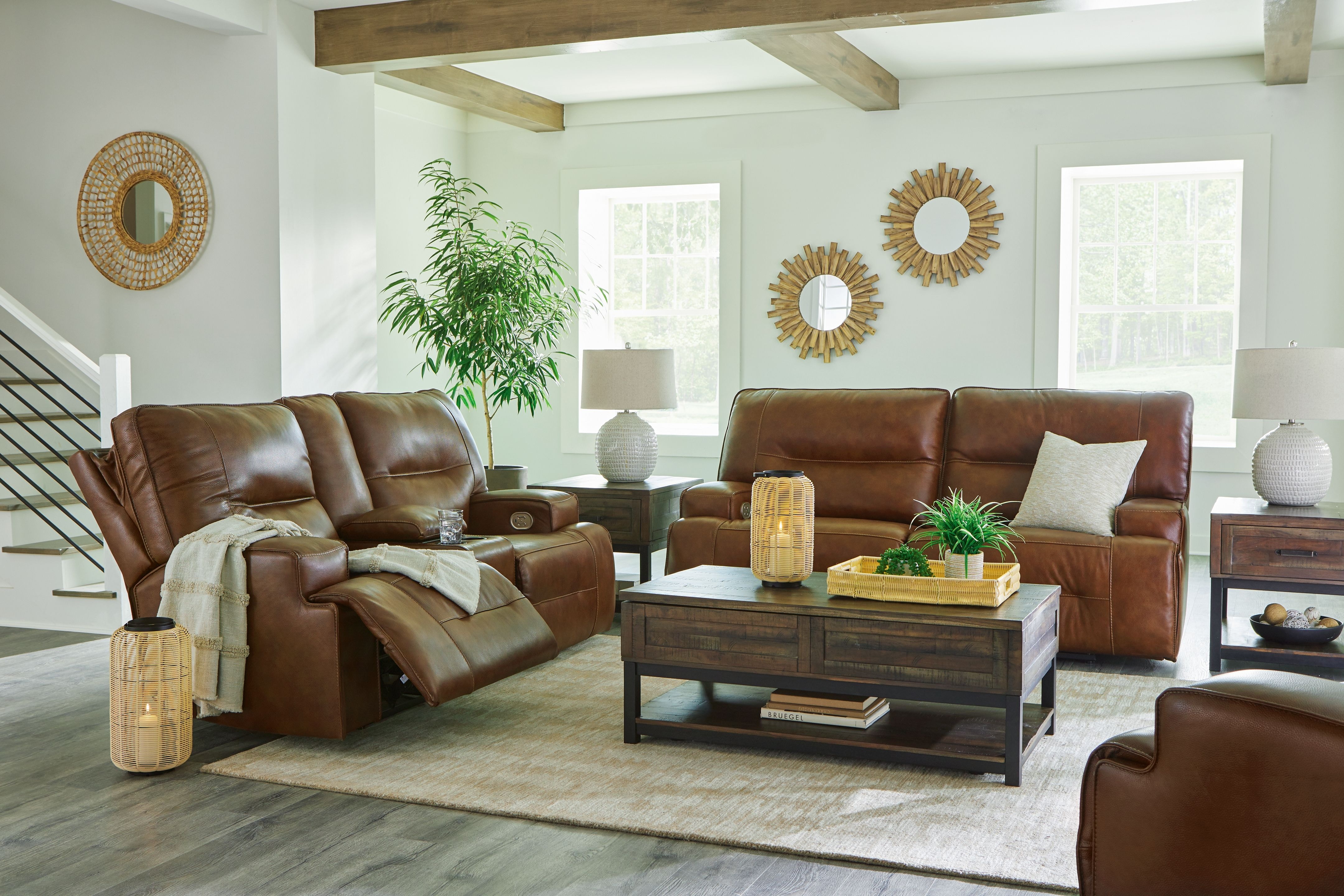 Ashley Francesca 3 Piece Power Reclining Living Room Set U25705-47