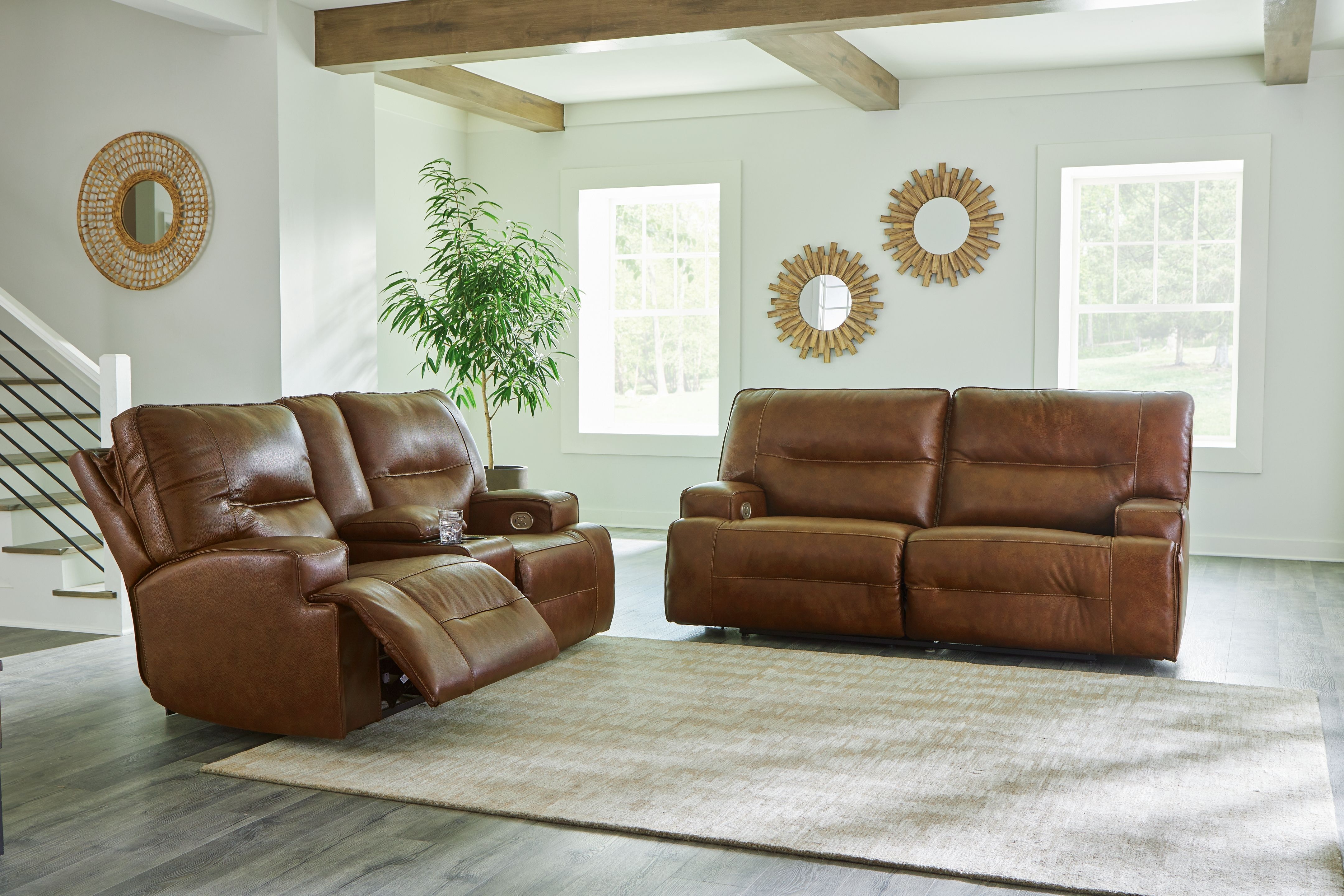 Ashley furniture reclining outlet sofa and loveseat