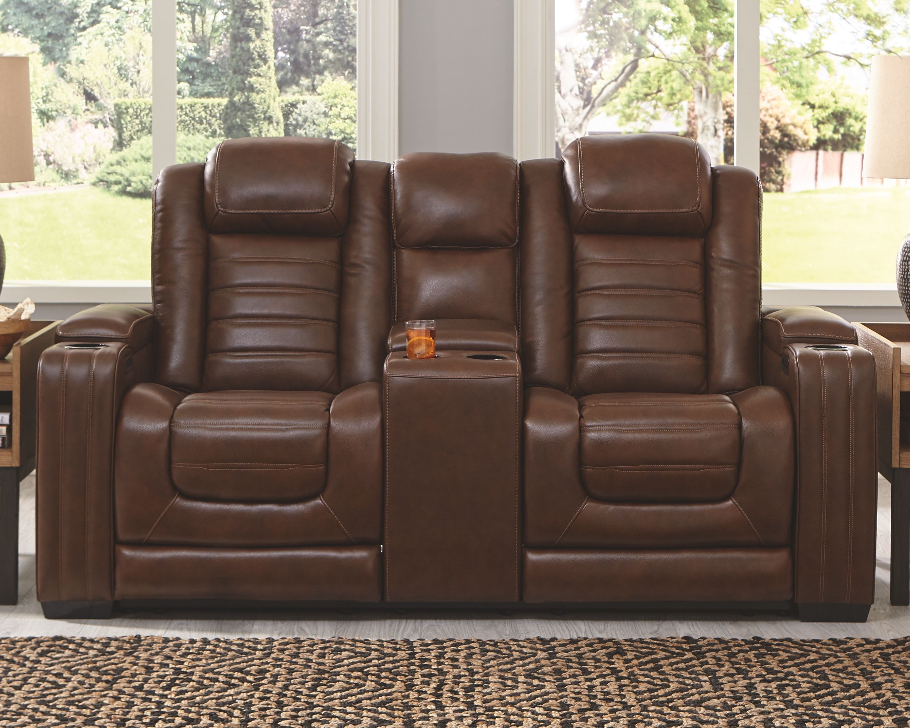 Ashley Backtrack 2 Piece Power Reclining Sofa and Loveseat U28004 15 18 Portland OR Key Home