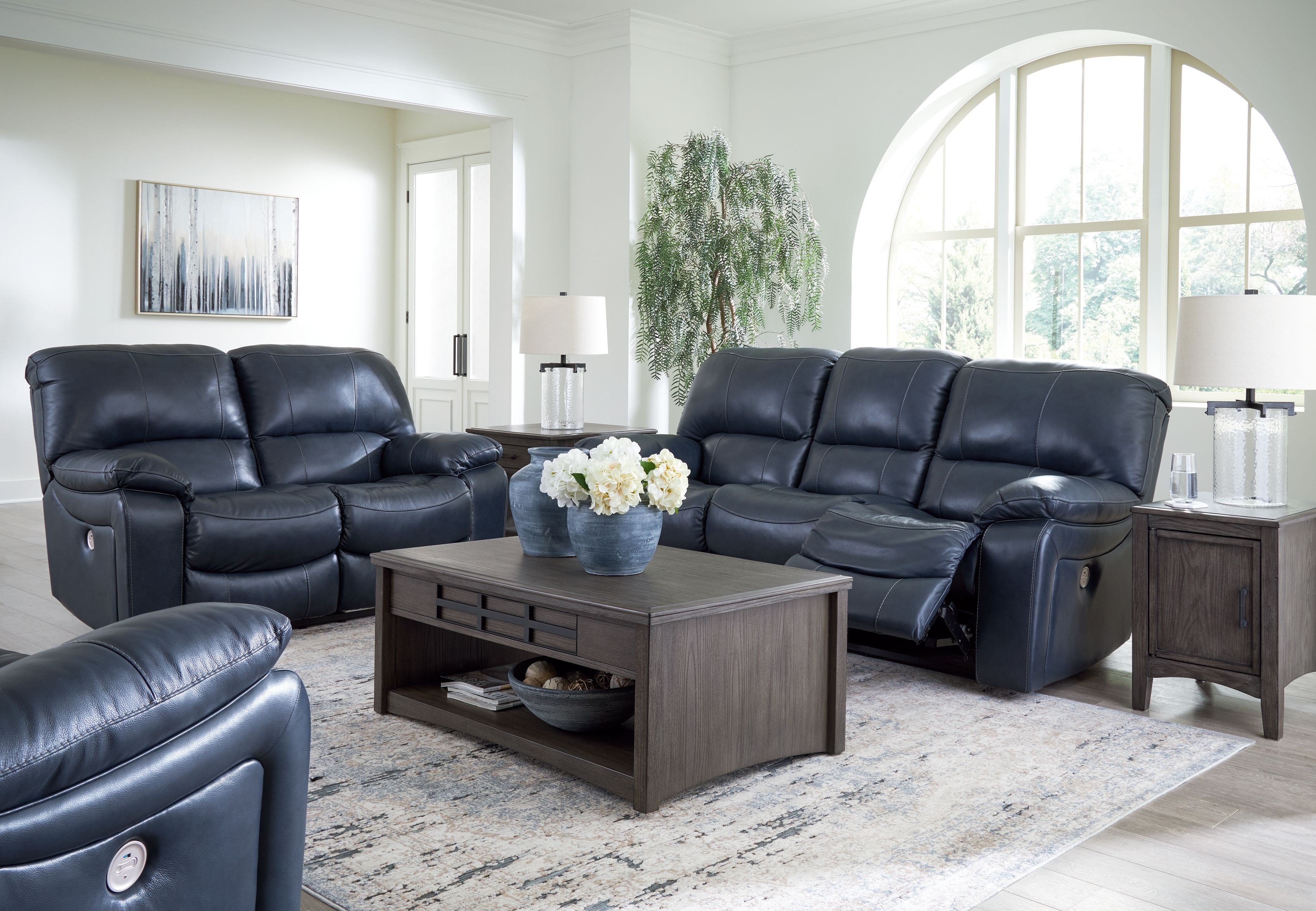 あしゅりー Ashley Leesworth 3 Piece Power Reclining Living Room Set