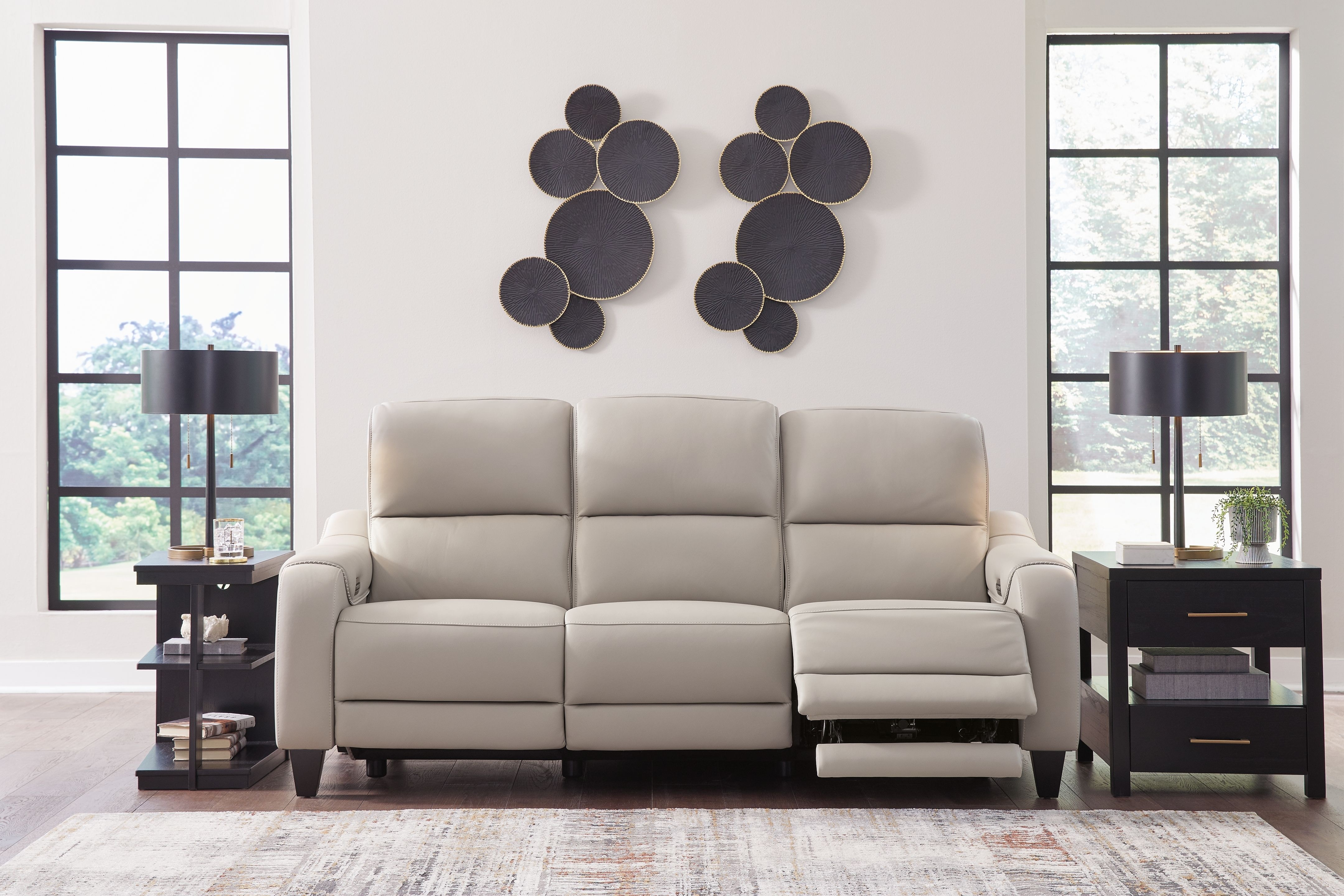 Ashley Mercomatic Power Reclining Sofa and Power Reclining
