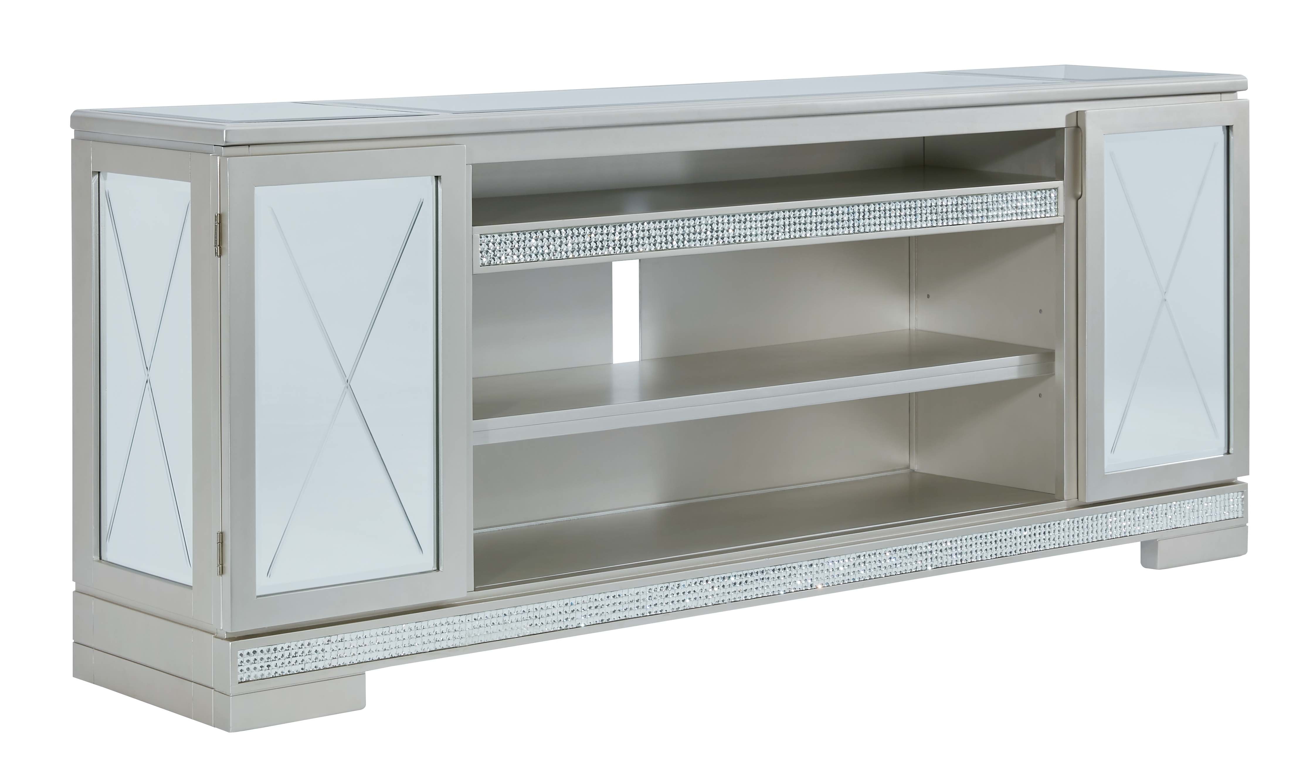 Ashley Flamory Large Tv Stand with Fireplace Option W910-68