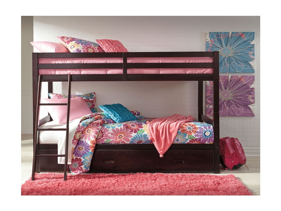 Ashley Halanton Twin and Twin Bunk Bed with Under Bed Storage B328 59 50 Portland OR Key Home