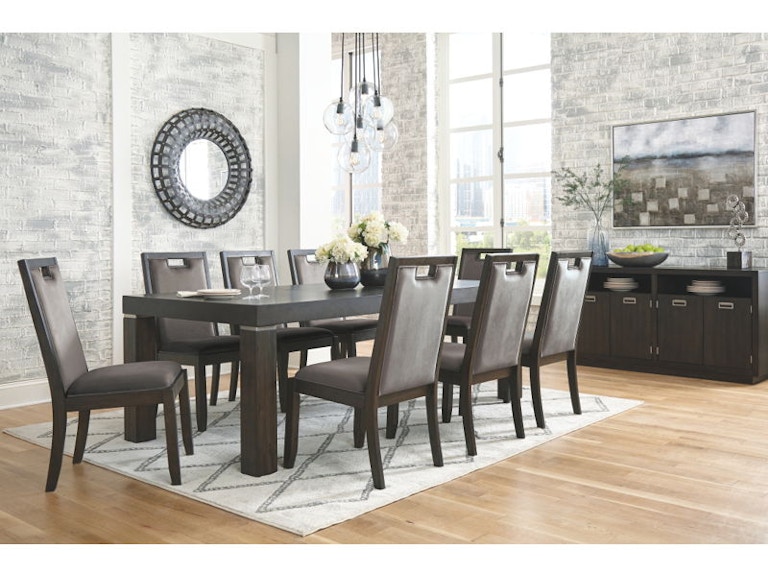 Ashley Hyndell 10 Piece Rectangular Dining Room Extension Table