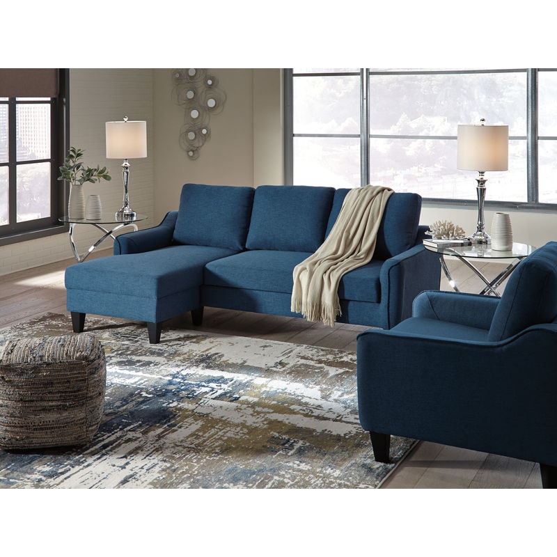 Jarreau blue online sofa chaise sleeper