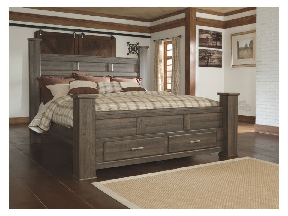 Ashley furniture juararo king outlet bed