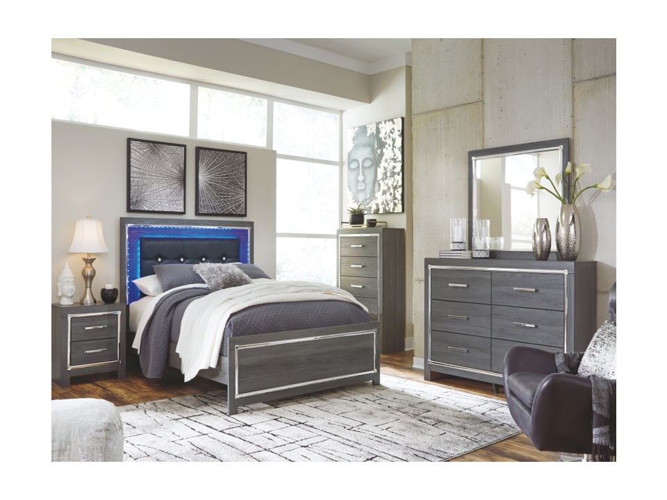 AshleyP!24 ⭐︎room306contemporary Signature Design by Ashley Lodenbay B751 8 pc Queen Panel