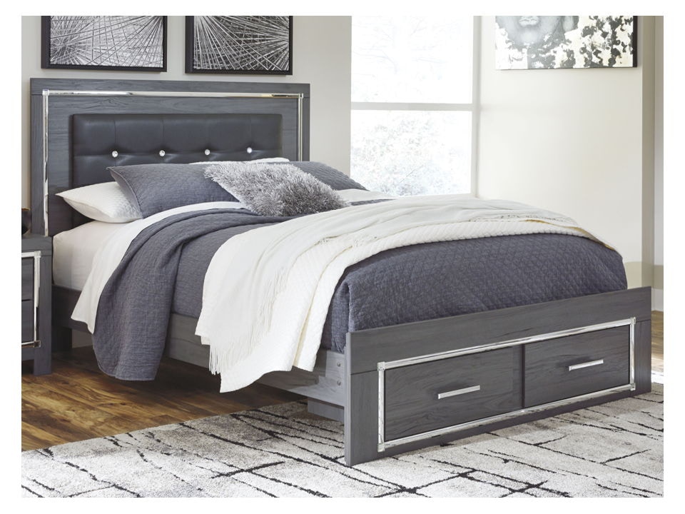 Ashley Lodanna Queen Panel Bed With Storage B214-57-54S-96 - Portland ...