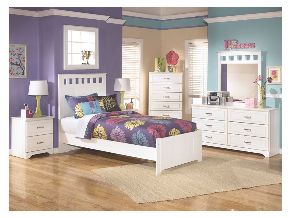 Ashley Lulu 6 Piece Twin Panel Bed Set B102 21 26 46 52 51 82 Portland OR Key Home Furnishings