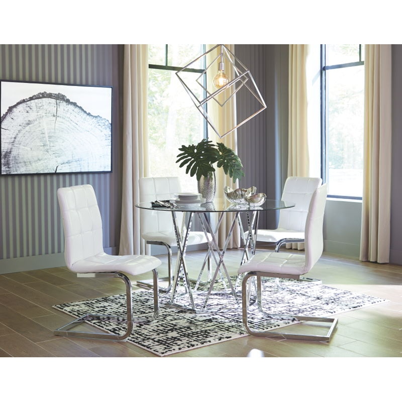 Madanere dining table and store 4 chairs set