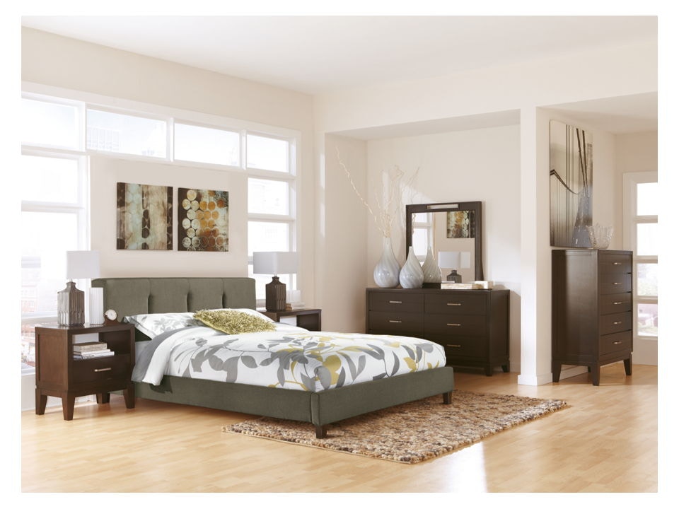 Ashley Masterton Queen Upholstered Bed B702-77-74 - Portland, OR | Key ...