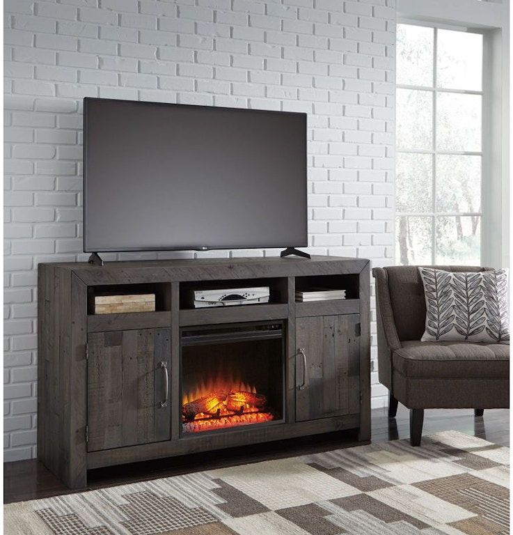 Ashley Mayflyn LG TV Stand with LED Fireplace Insert W729 ...