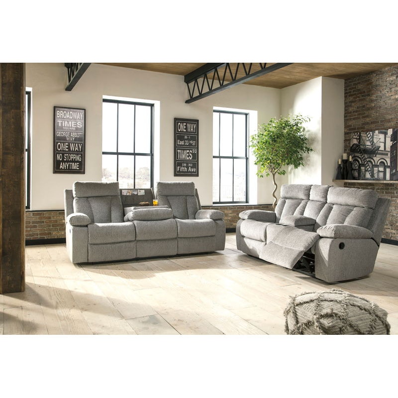 Mitchiner reclining store sofa and loveseat