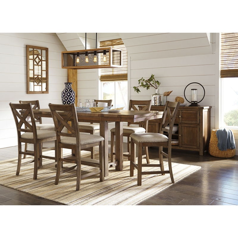 ashley 8 piece dining set