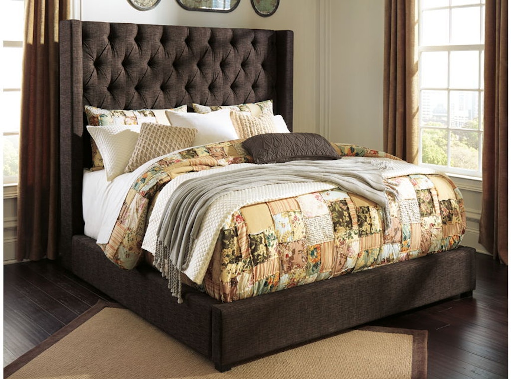 Ashley Norrister Queen Upholstered Bed B599 177 174 Portland Or Key Home Furnishings