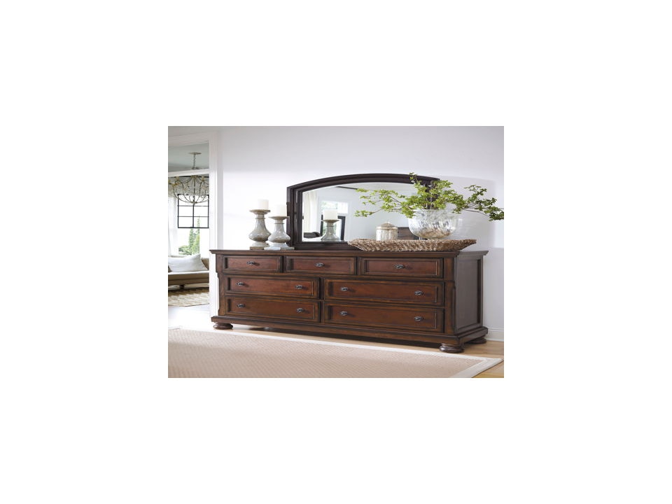 Ashley deals cherry dresser