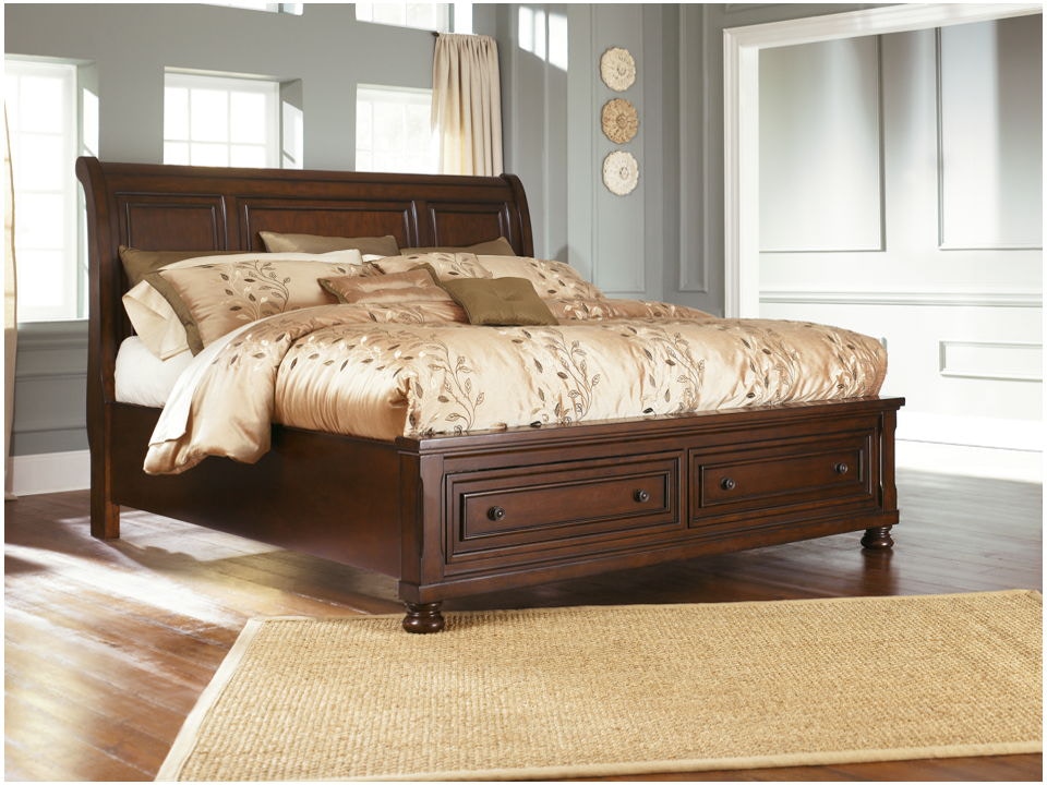 Ashley furniture king bed shop frame