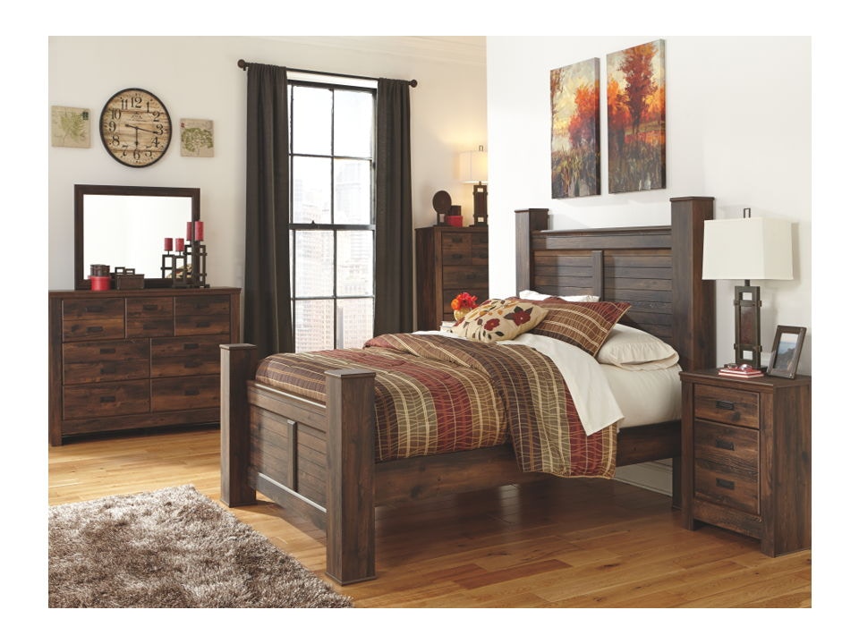 Ashley Quinden 7 Piece Queen Bed Set Portland, OR Key Home Furnishings