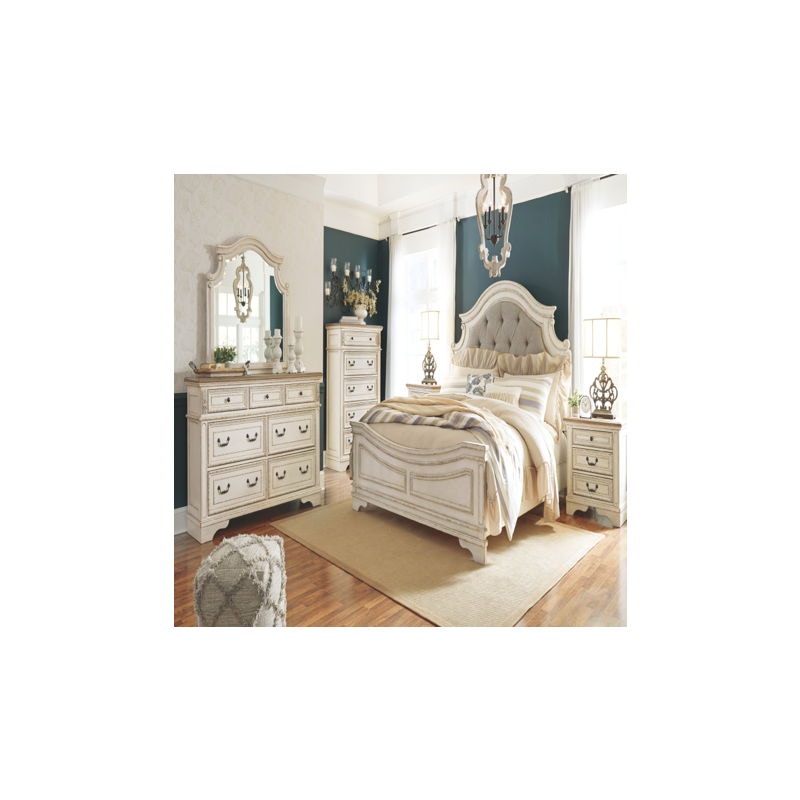 Ashley Realyn Queen Upholstered Panel Bed B743-57-54-96 - Portland, OR ...