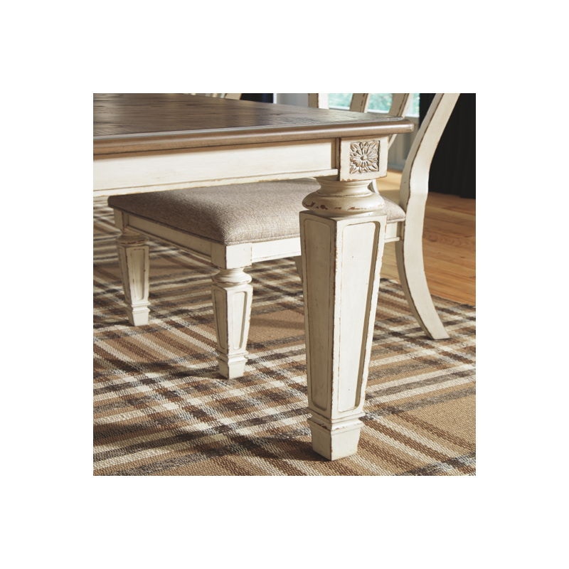 Ashley Rectangular Dining Table with Leaf Set D743-45-01-6