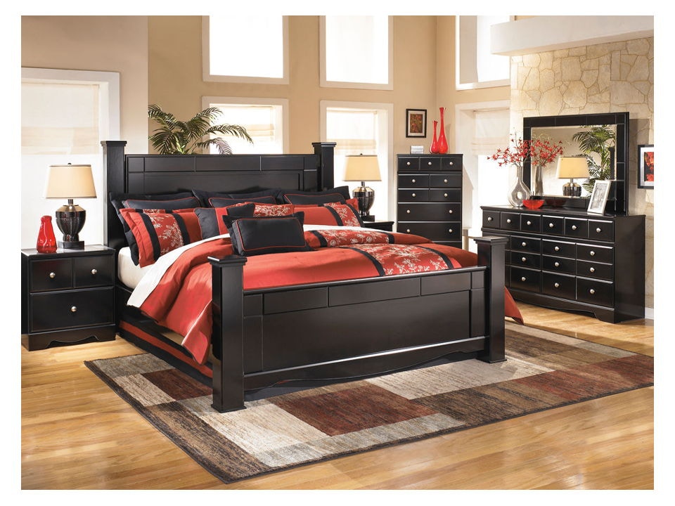 Ashley Shay 7 Piece King Bed Set Portland Or Key Home Furnishings