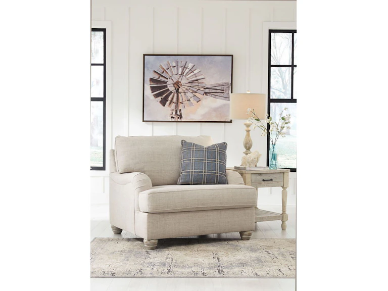 Ashley Traemore Chair and a Half with Ottoman 27403-23-14 - Portland ...