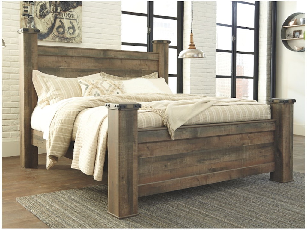 Ashley Trinell King Poster Bed B446 68 61 66 99 Portland Or Key Home Furnishings