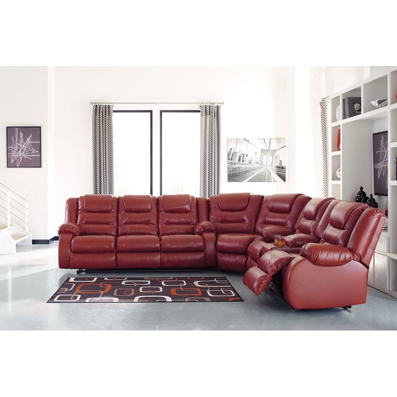 Ashley vacherie reclining sofa hot sale