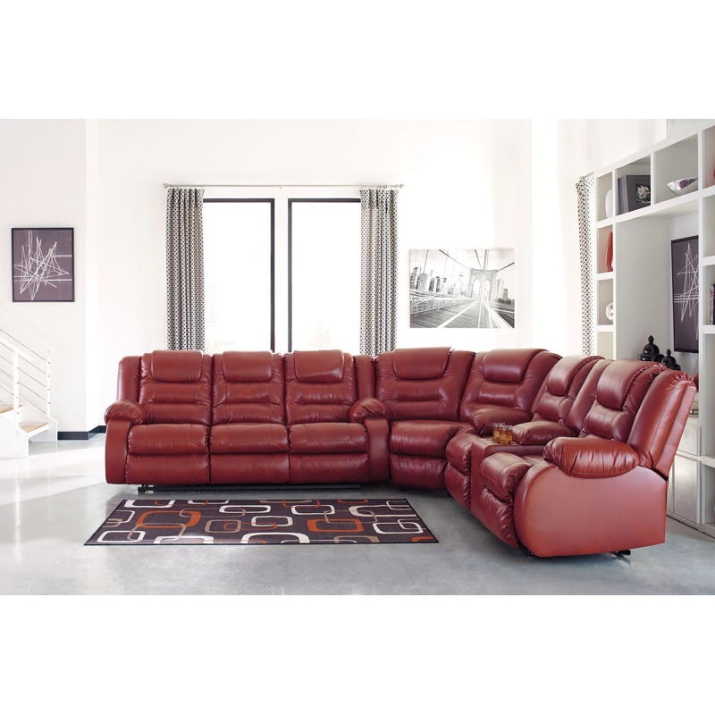 Ashley on sale red sectional