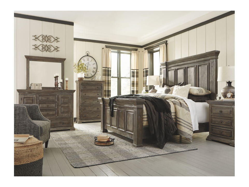 Ashley Wyndahl 8 Piece Queen Panel Bed Set B813-31-36-46-57-54-96