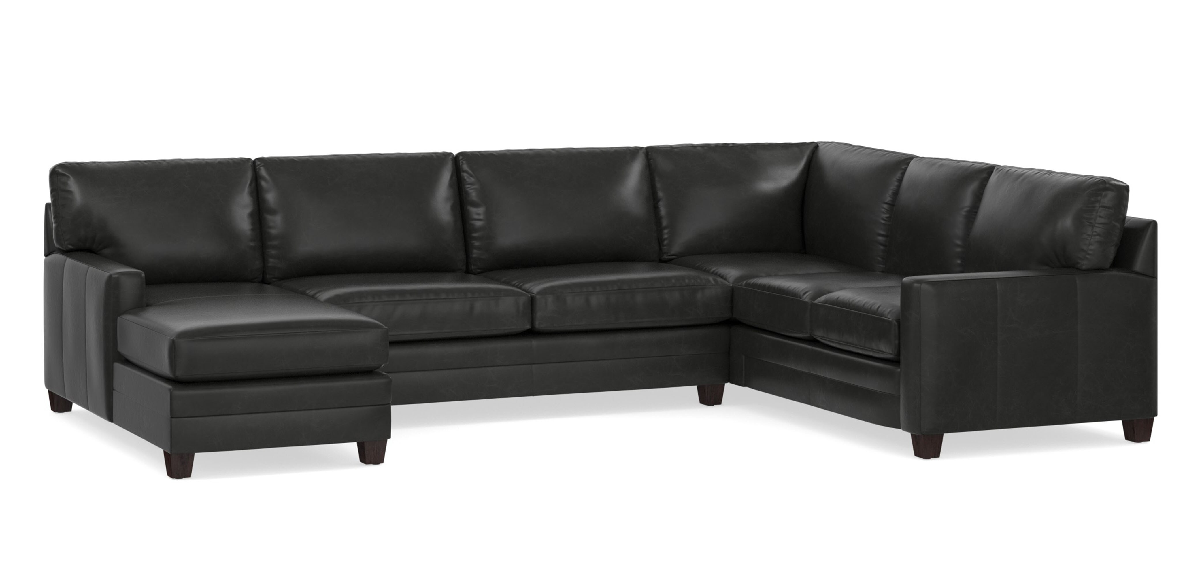 Bassett Ladson Leather U-Shaped Sectional 3105-URSECTL