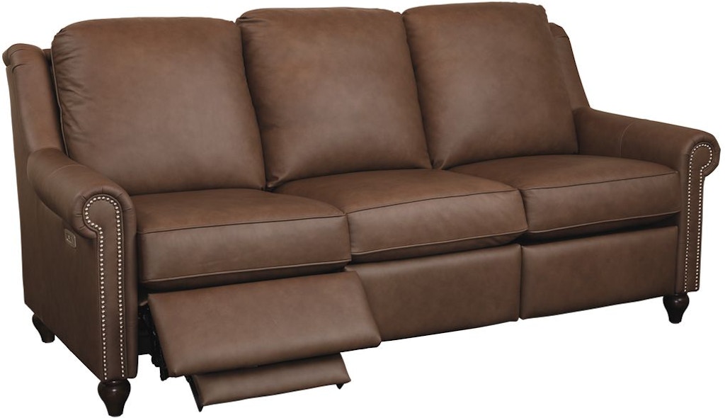 bassett furniture leather reclining sofa