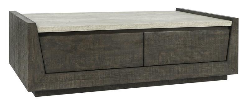 Classic Home Tori 58in Reclaimed Wood Coffee Table - Thumbnail 3