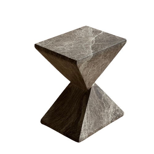 Classic Home Outdoor Concrete Accent Table - Thumbnail 2