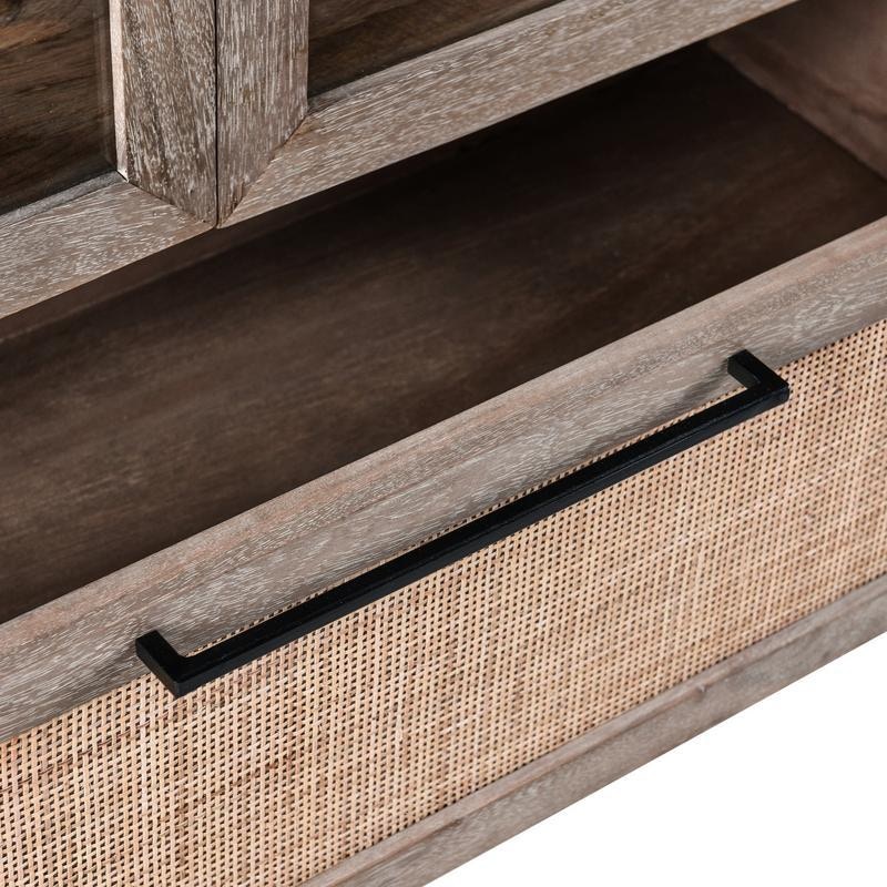 Classic Home Jensen 2 Door 1 Drawer Tall Cabinet - Thumbnail 2