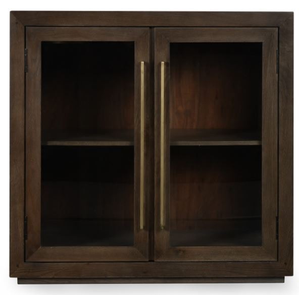 Classic Home Bradley Oak Wood 2 Door Cabinet