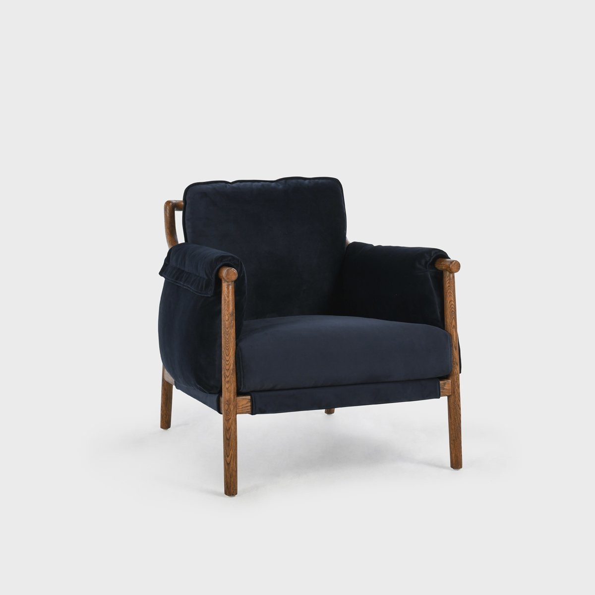 Classic Home Milburn Accent Chair Midnight Blue 53004625 Portland, OR