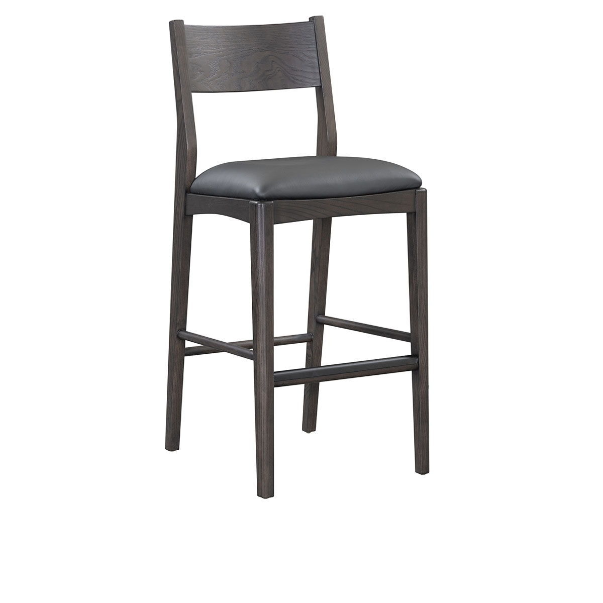 Classic Home Rooney 30in Top Grain Leather Bar Stool - Thumbnail 4